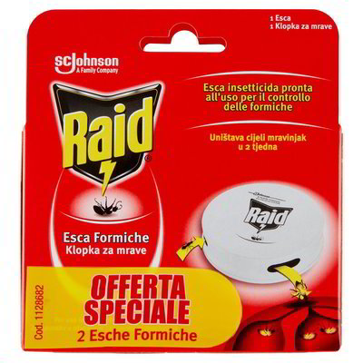 Raid Esca per Formiche: Eliminazione Rapida e Duratura delle Infestazioni Offerta speciale 2 confezioni