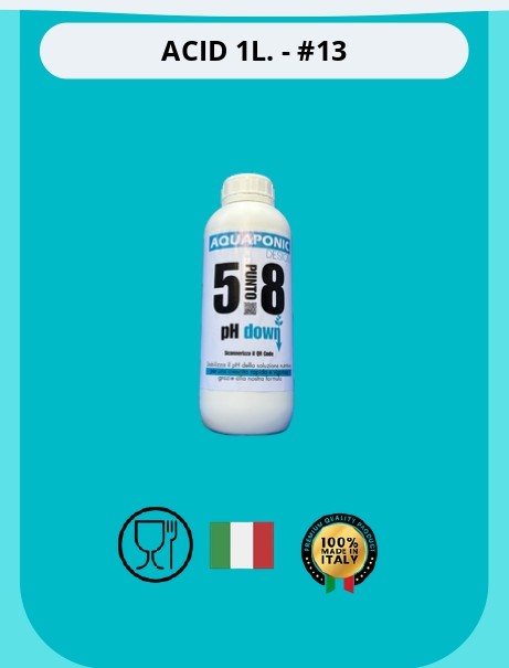 Acido 5.8 – Regolatore di pH per Sistemi Acquaponici e Fertirrigazione