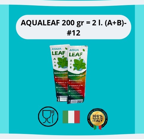 Fertilizzante AquaLeaf 2 KG A+B – Confezione da 200 g
